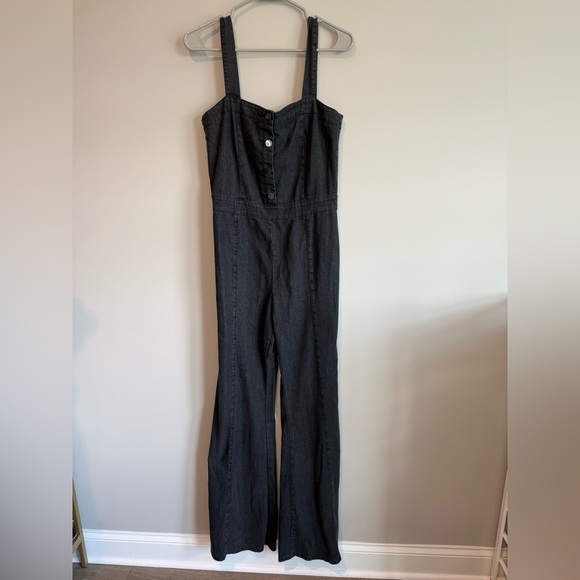 Denim by Jealous Tomato Black Y2K Flare Leg Jumpsuit - Picture 4 of 14